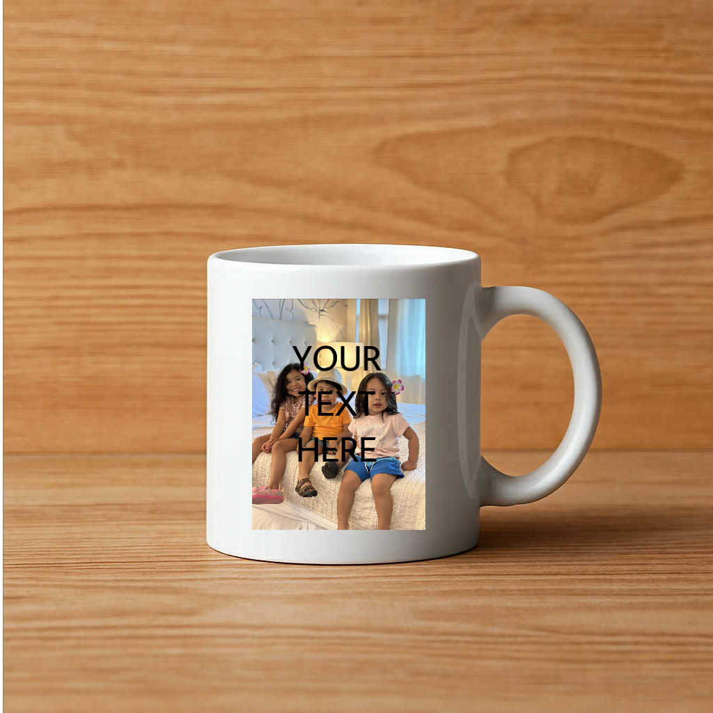 Custom Photo Mug – Add Your Image, Text or Message