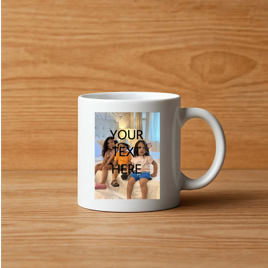 Custom Photo Mug โ Add Your Image, Text or Message