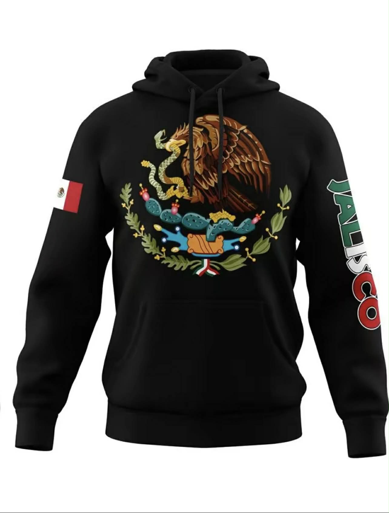 Mexico Hoodie – Emblem of Mexico + City (Guerrero, Oaxaca, etc.)