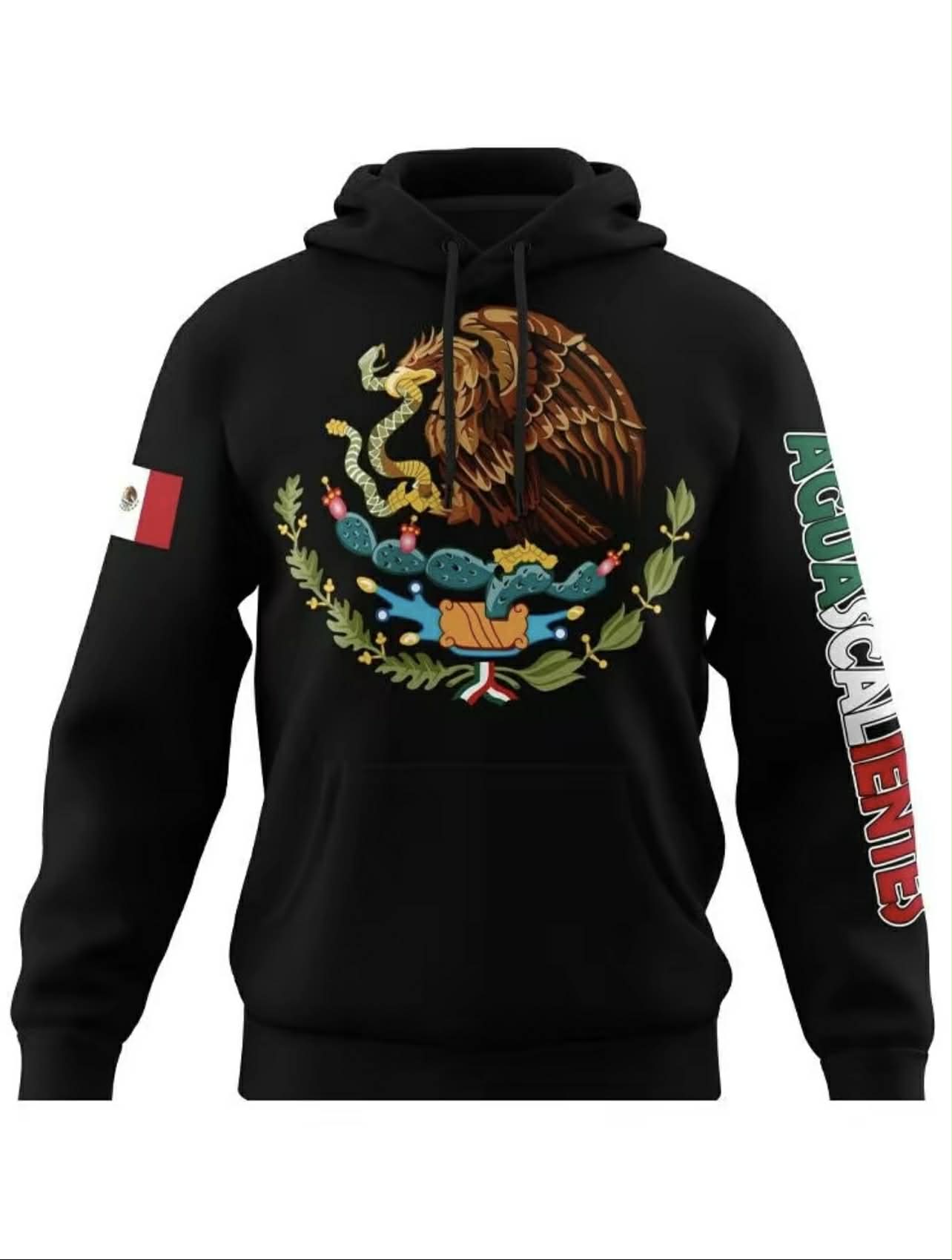 Mexico Hoodie – Emblem of Mexico + City (Guerrero, Oaxaca, etc.)
