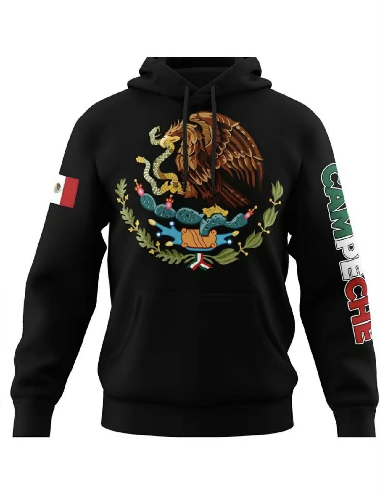 Mexico Hoodie – Emblem of Mexico + City (Guerrero, Oaxaca, etc.)