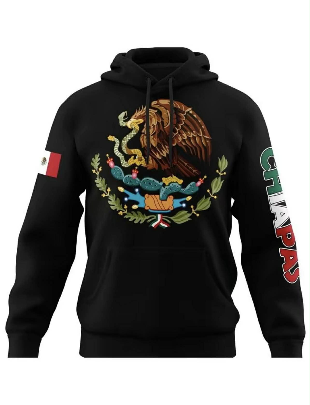 Mexico Hoodie – Emblem of Mexico + City (Guerrero, Oaxaca, etc.)