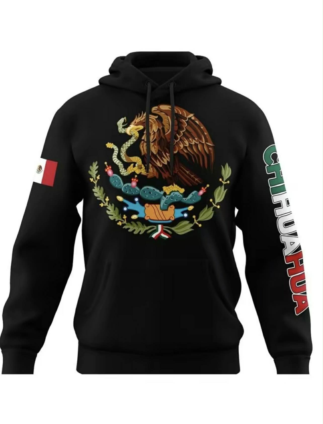 Mexico Hoodie – Emblem of Mexico + City (Guerrero, Oaxaca, etc.)
