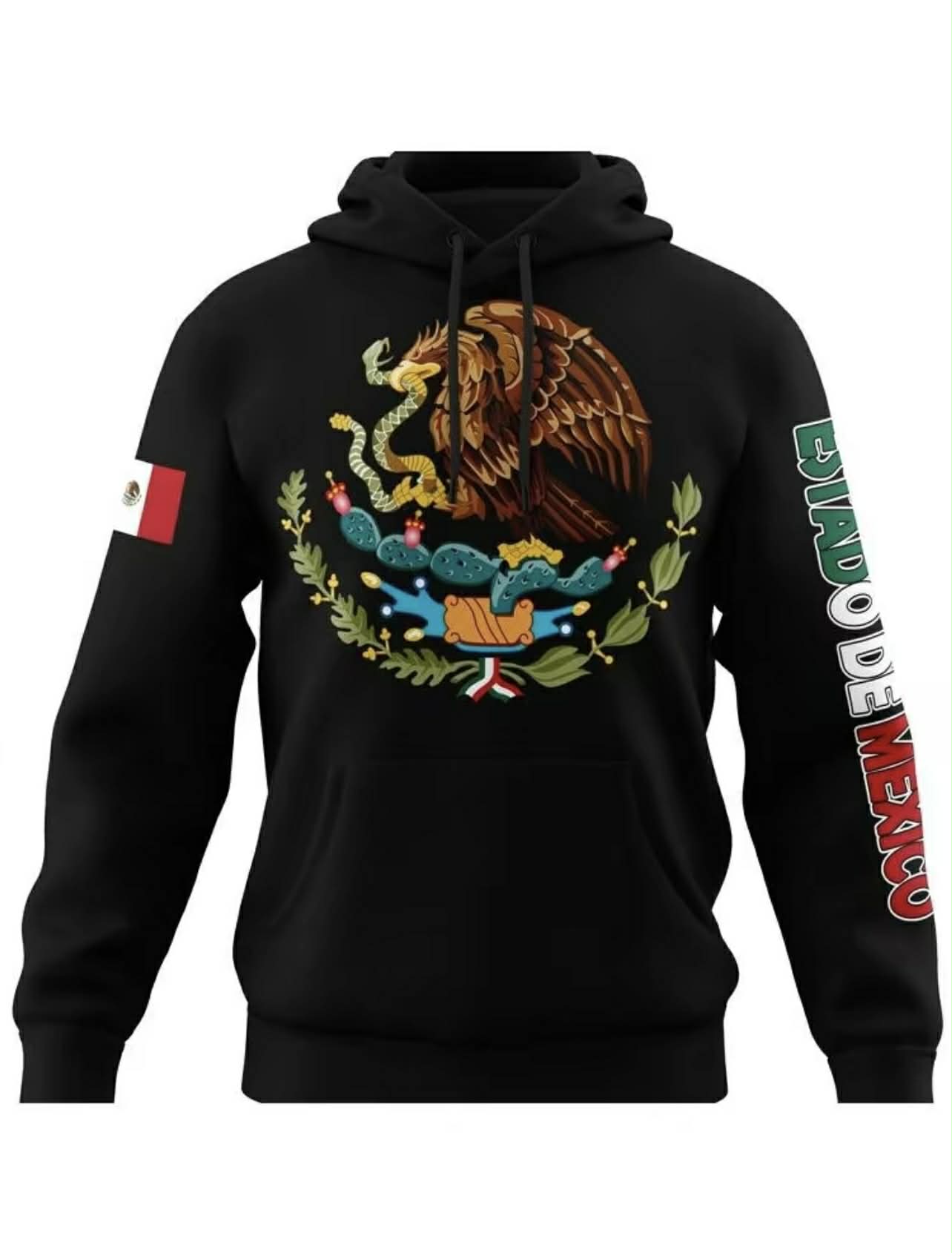 Mexico Hoodie – Emblem of Mexico + City (Guerrero, Oaxaca, etc.)