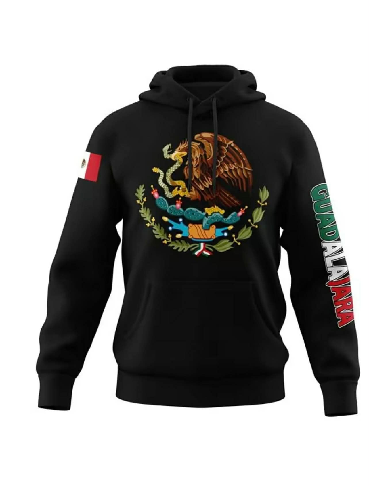Mexico Hoodie – Emblem of Mexico + City (Guerrero, Oaxaca, etc.)