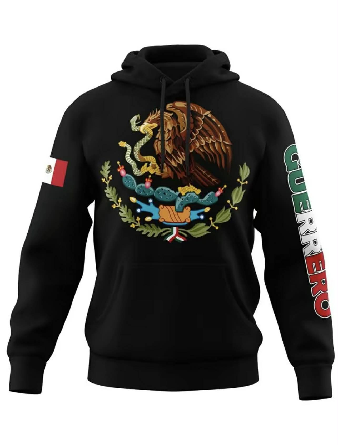 Mexico Hoodie – Emblem of Mexico + City (Guerrero, Oaxaca, etc.)