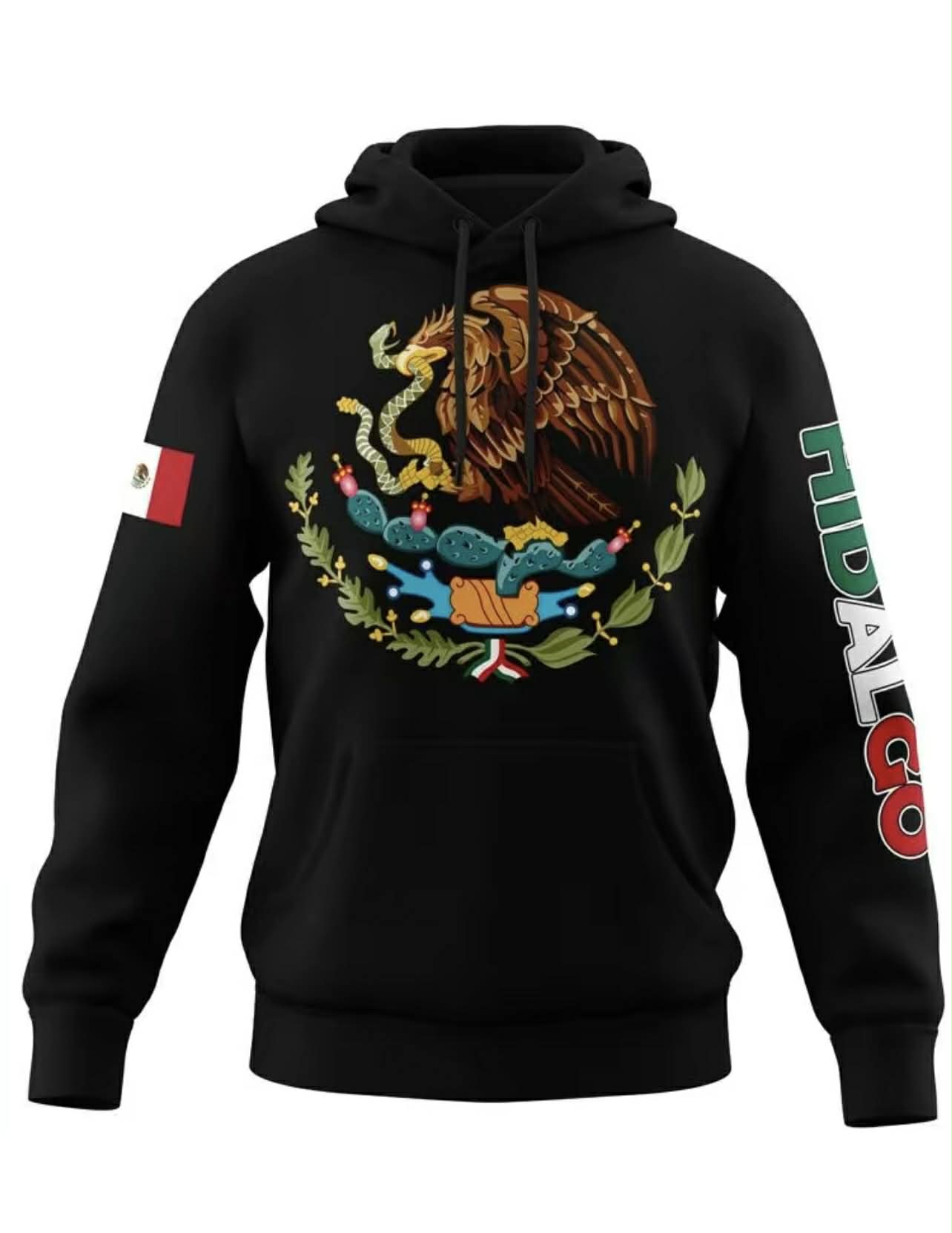 Mexico Hoodie – Emblem of Mexico + City (Guerrero, Oaxaca, etc.)