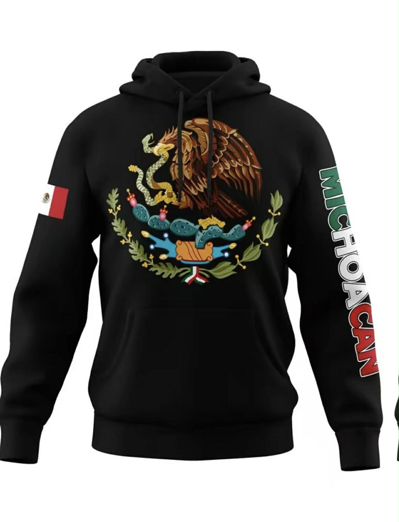 Mexico Hoodie – Emblem of Mexico + City (Guerrero, Oaxaca, etc.)