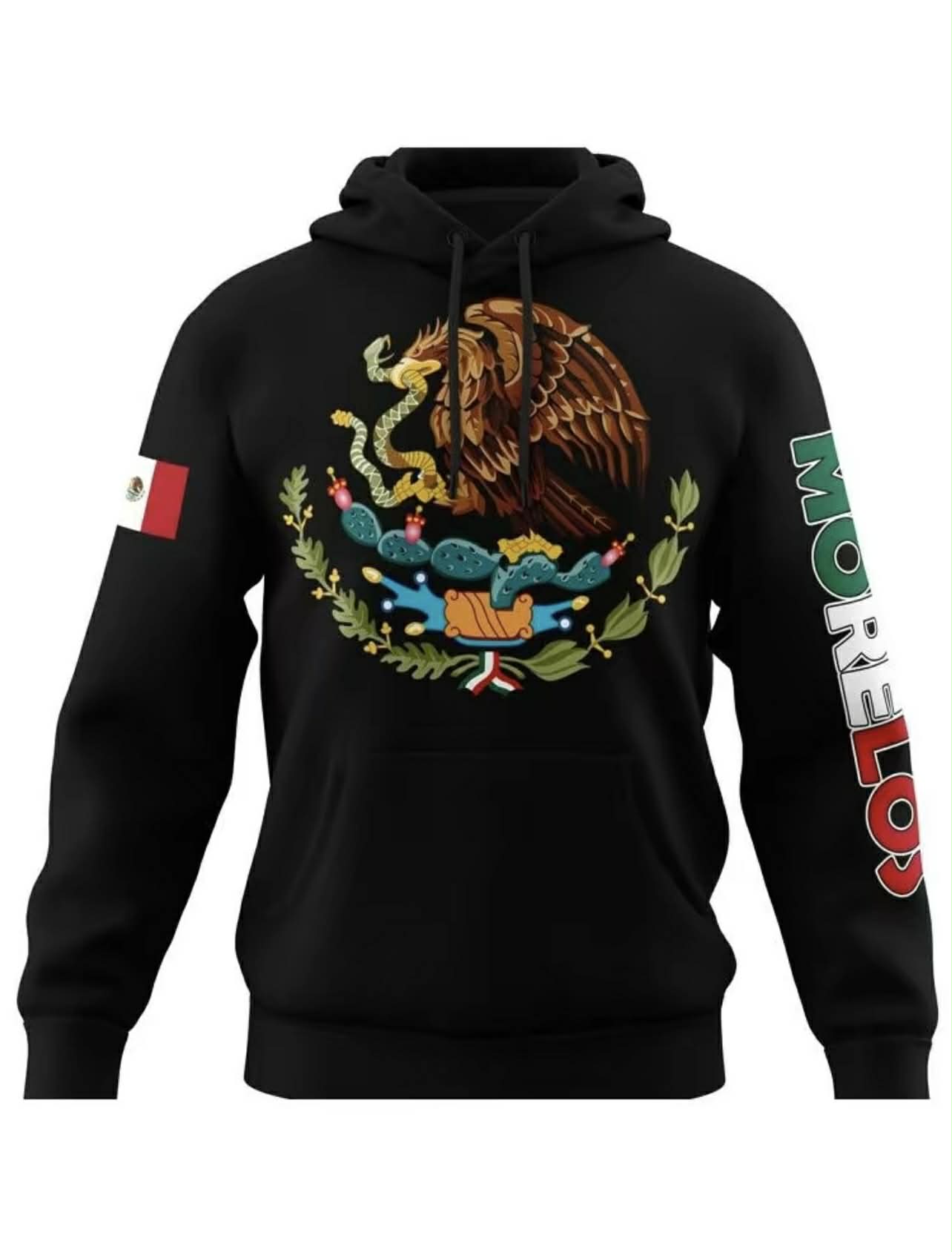 Mexico Hoodie – Emblem of Mexico + City (Guerrero, Oaxaca, etc.)