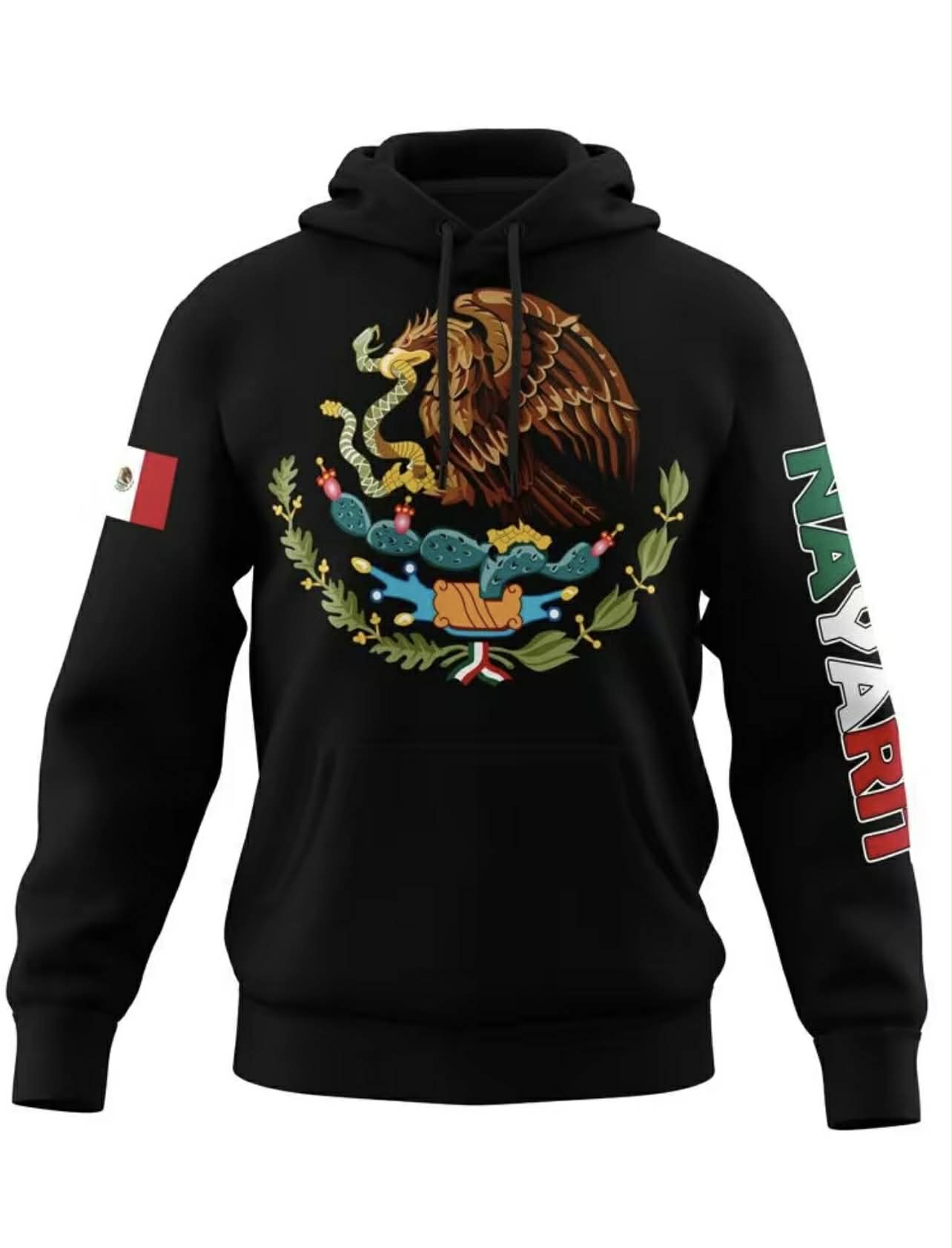 Mexico Hoodie – Emblem of Mexico + City (Guerrero, Oaxaca, etc.)