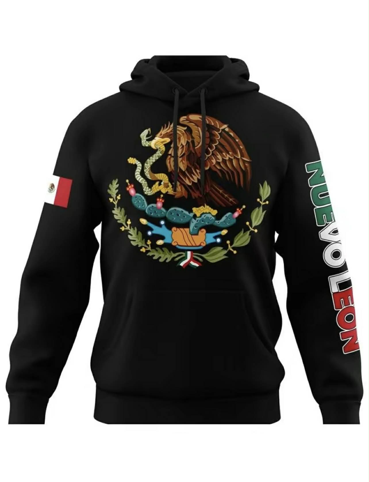 Mexico Hoodie – Emblem of Mexico + City (Guerrero, Oaxaca, etc.)