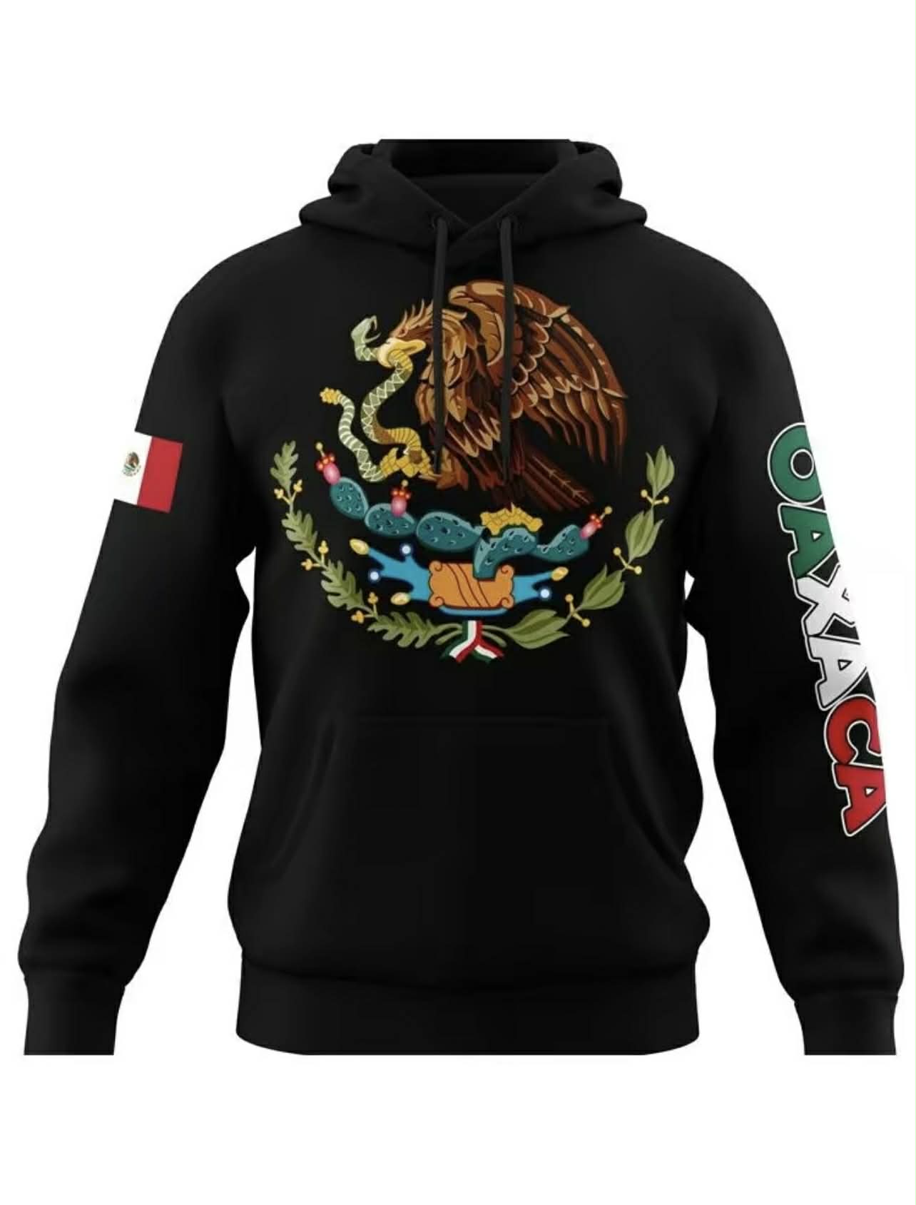 Mexico Hoodie – Emblem of Mexico + City (Guerrero, Oaxaca, etc.)