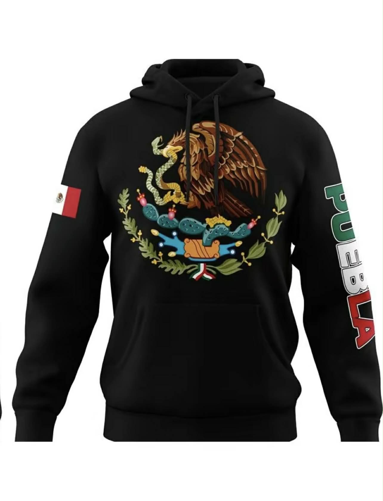 Mexico Hoodie – Emblem of Mexico + City (Guerrero, Oaxaca, etc.)