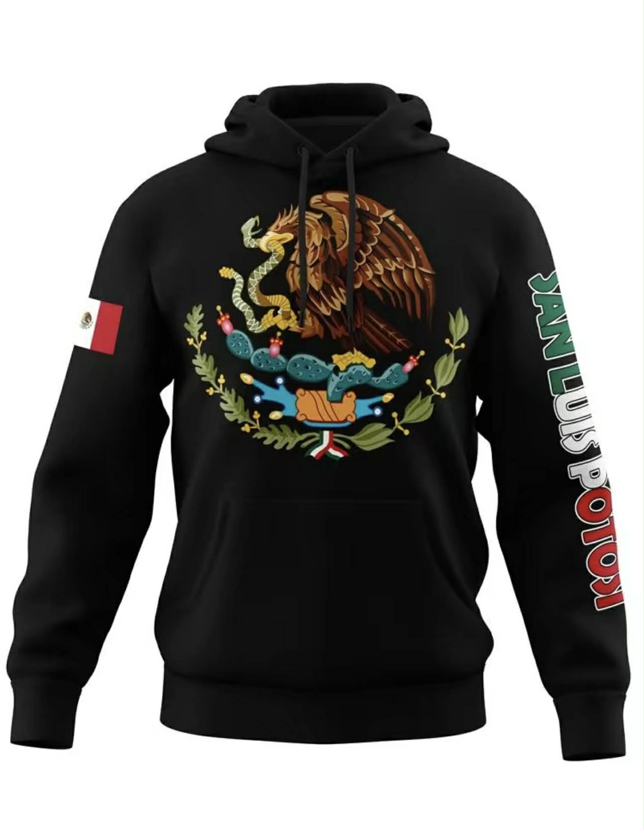 Mexico Hoodie – Emblem of Mexico + City (Guerrero, Oaxaca, etc.)