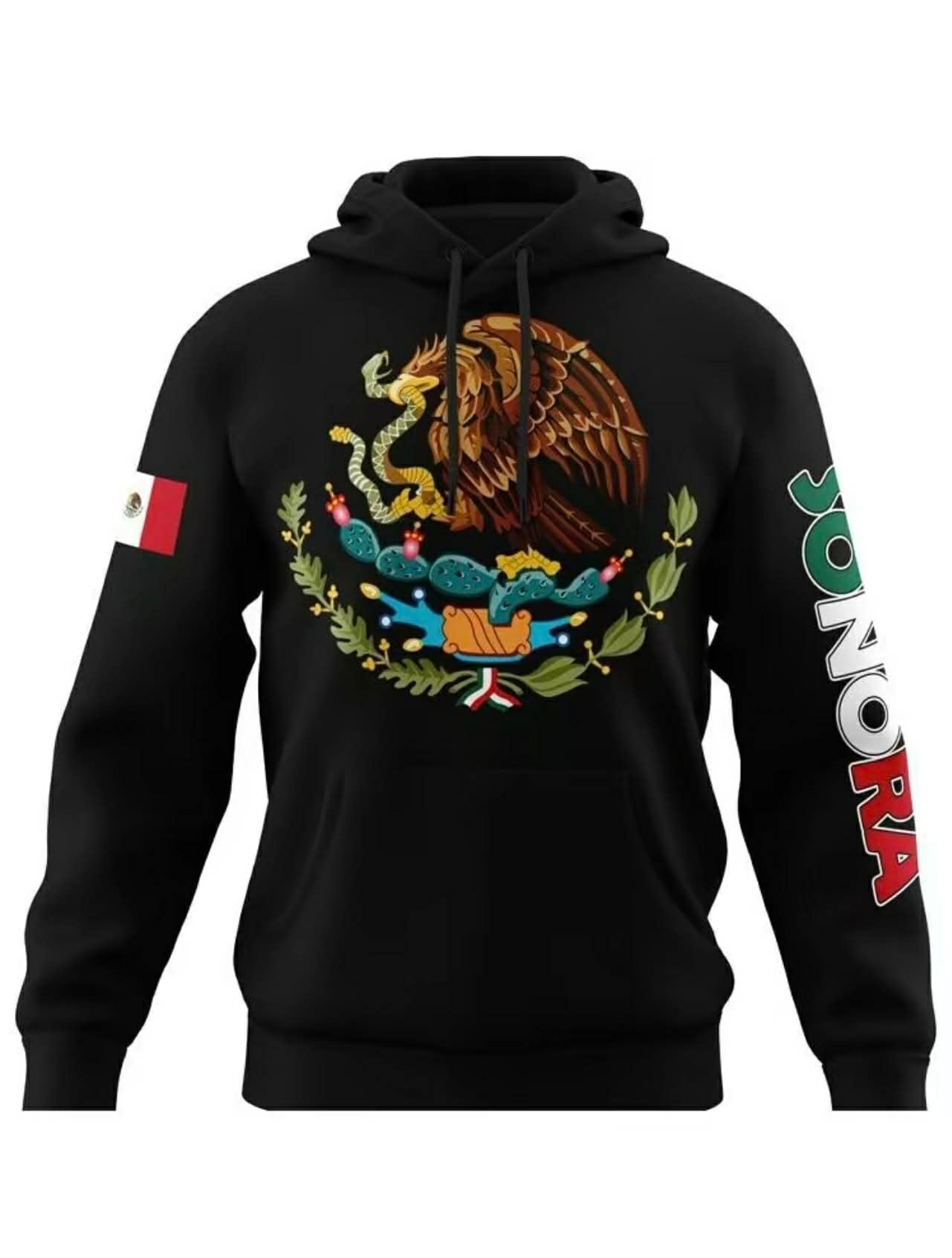 Mexico Hoodie – Emblem of Mexico + City (Guerrero, Oaxaca, etc.)