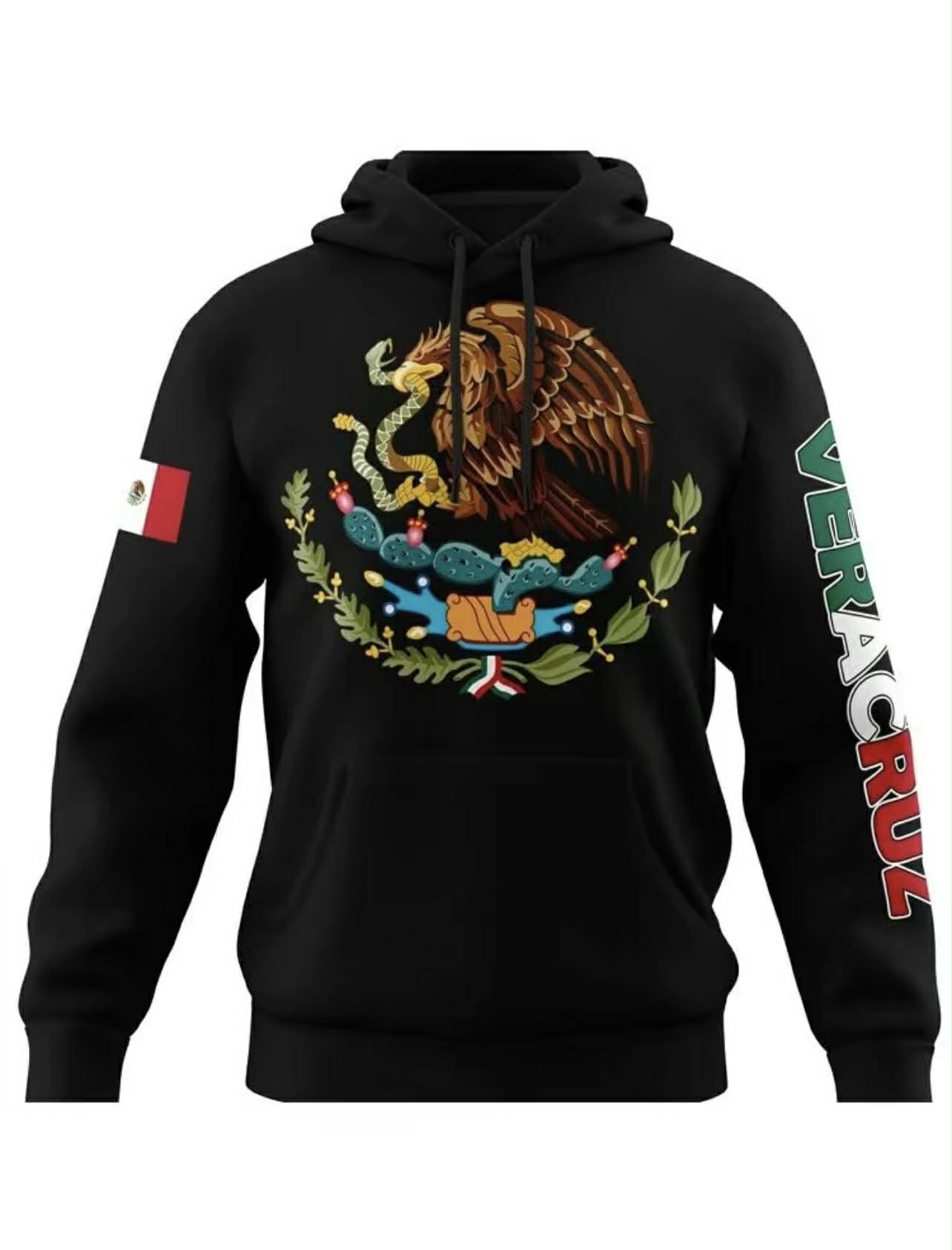 Mexico Hoodie – Emblem of Mexico + City (Guerrero, Oaxaca, etc.)